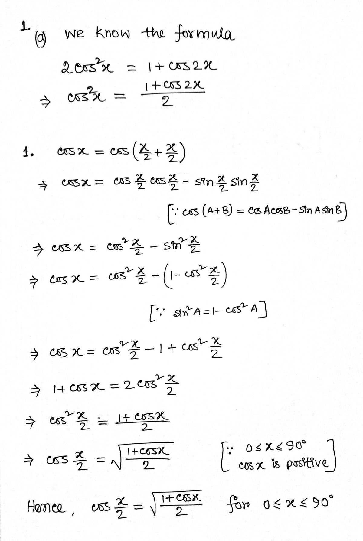 Advanced Math homework question answer, step 1, image 1